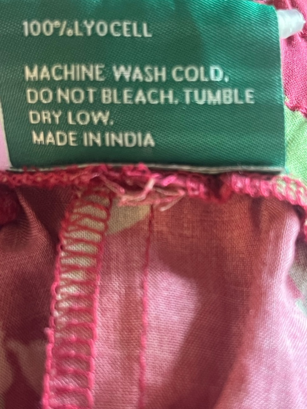Uncommon Goods Raspberry and Olive Printed Pants - Picture 6 of 6